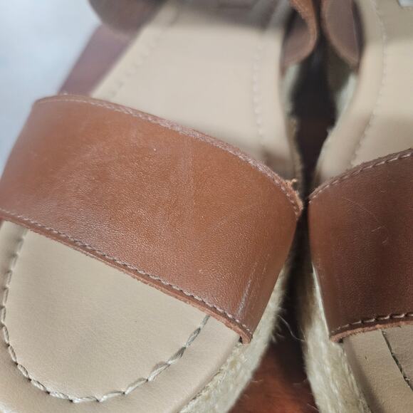 Steve Madden Fifer Brown Espadrille Wedge Sandal Size 9 (runs like an 8) - Picture 5 of 10